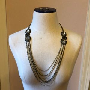 Statement Necklace & Earrings Set